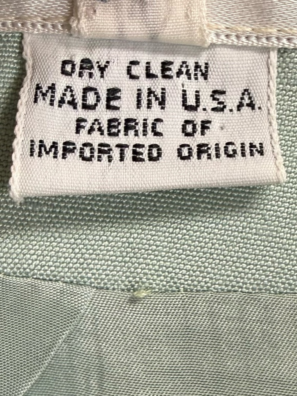 VTG Christian Dior Blazer Jacket Womens 8 Blue Green USA Made - Picture 6 of 9